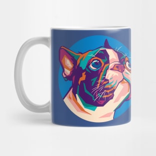 Boston Terrier Dog WPAP Mug